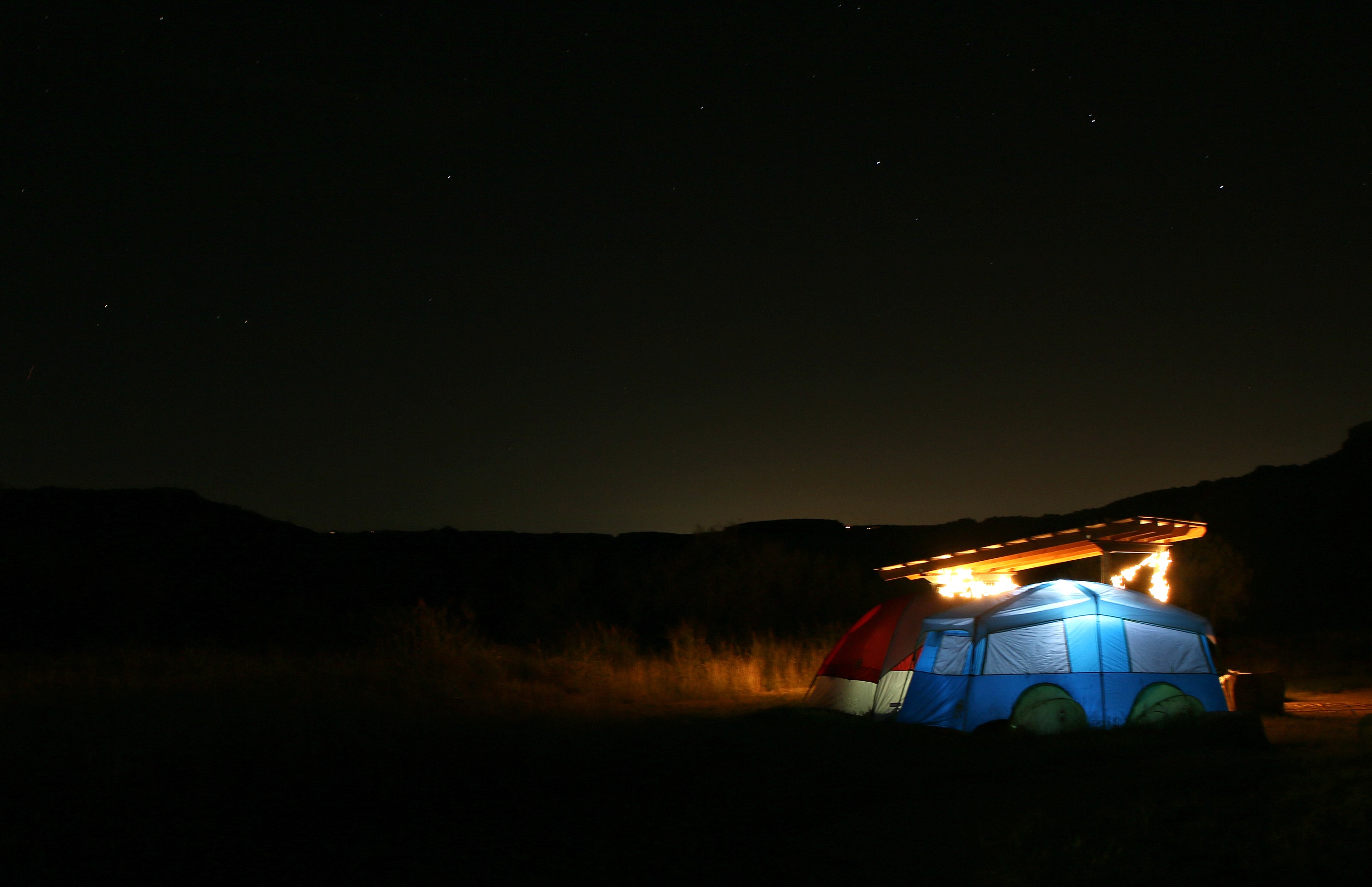 Camping in Palo Duro Canyon