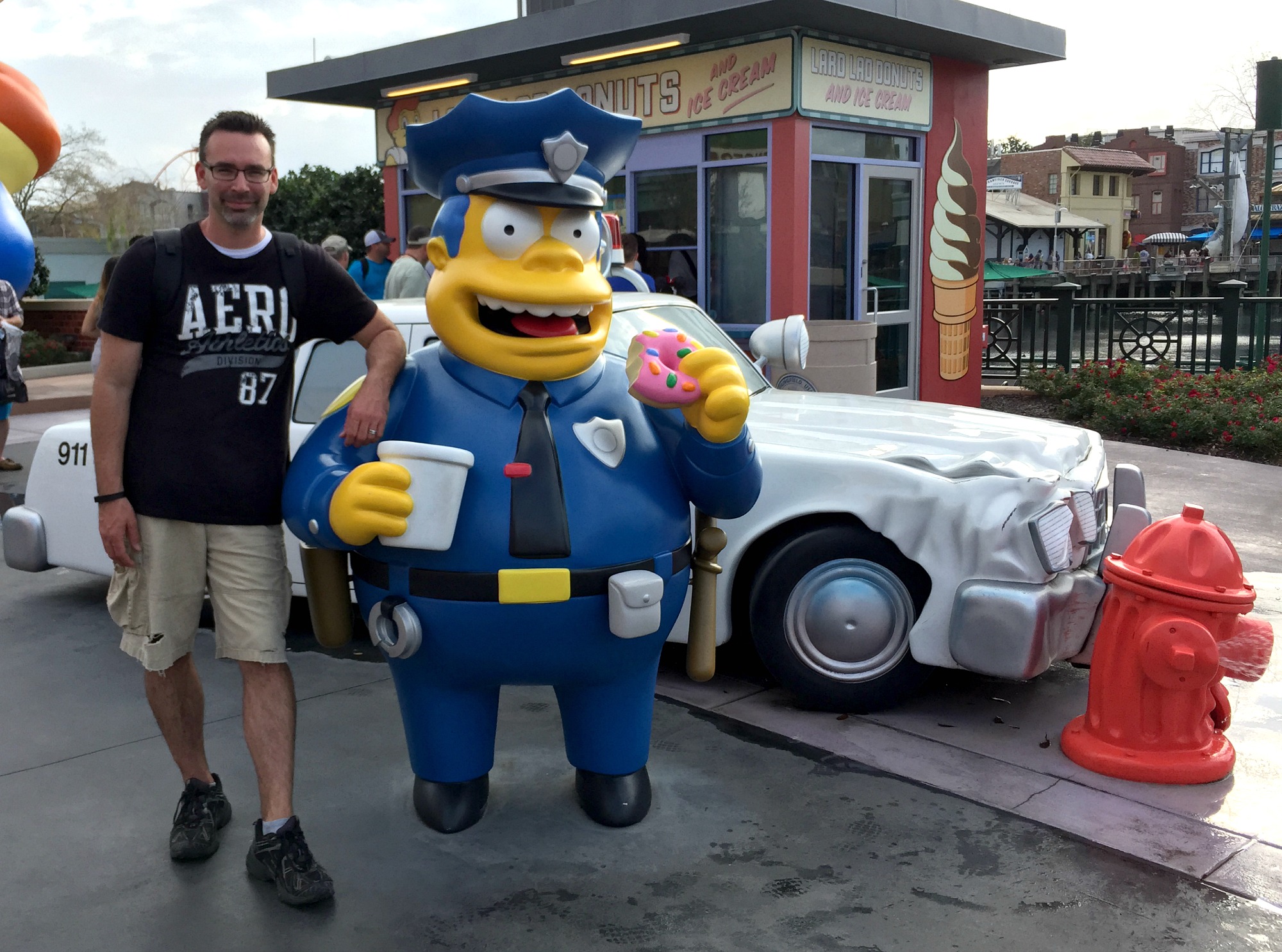 Andrew with Simpson's cop
