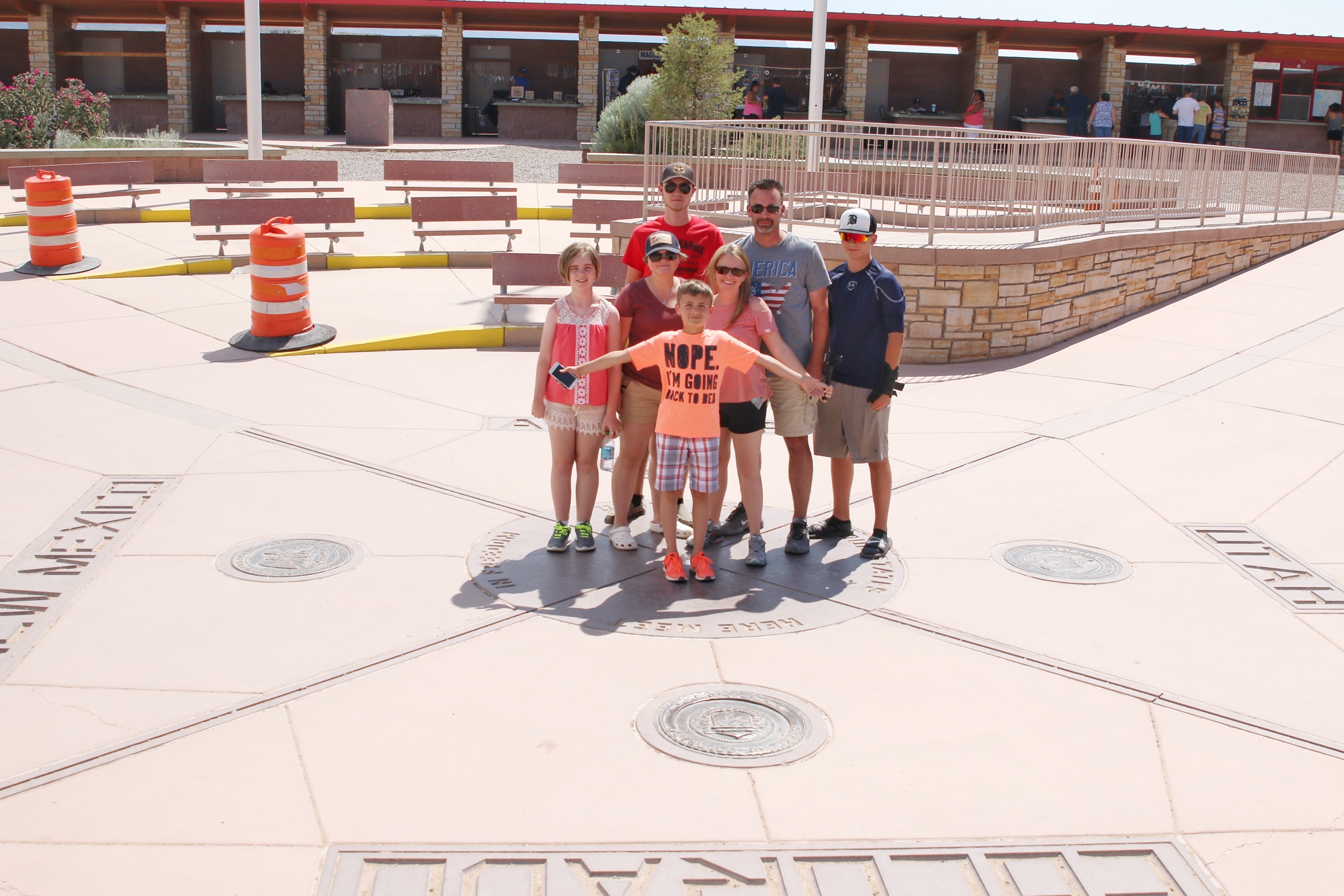family photo at four corners monument